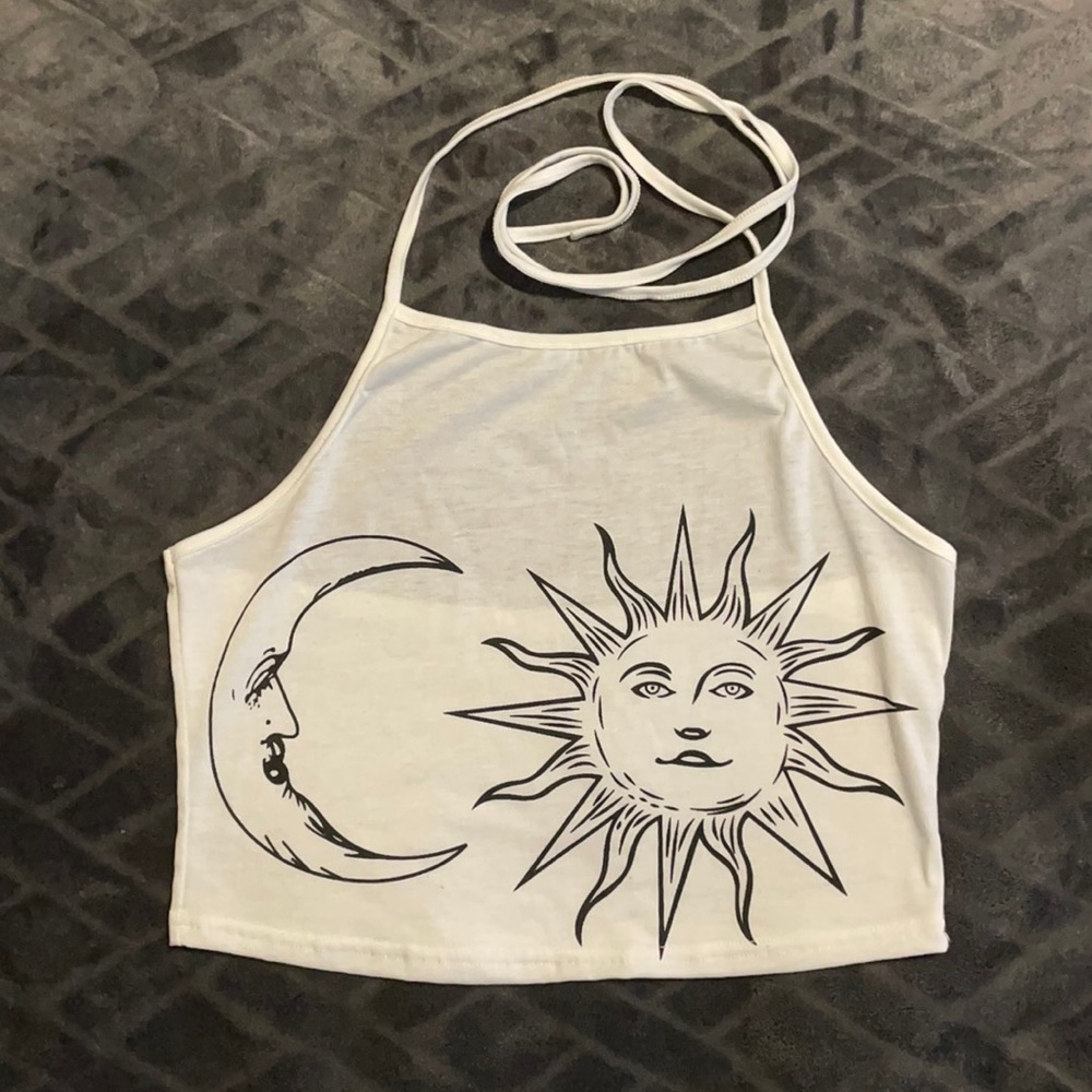 Sun & Moon Halter Crop Top